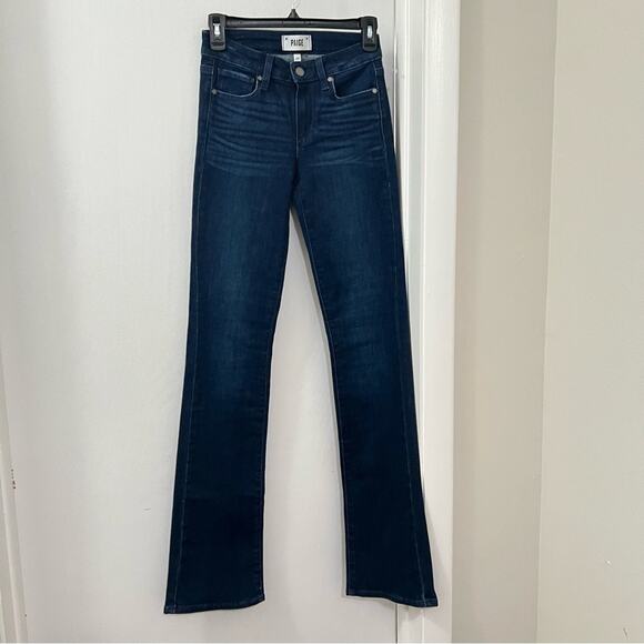 Paige High‑Rise Manhattan Bootcut Jean Size 24 - Picture 3 of 9
